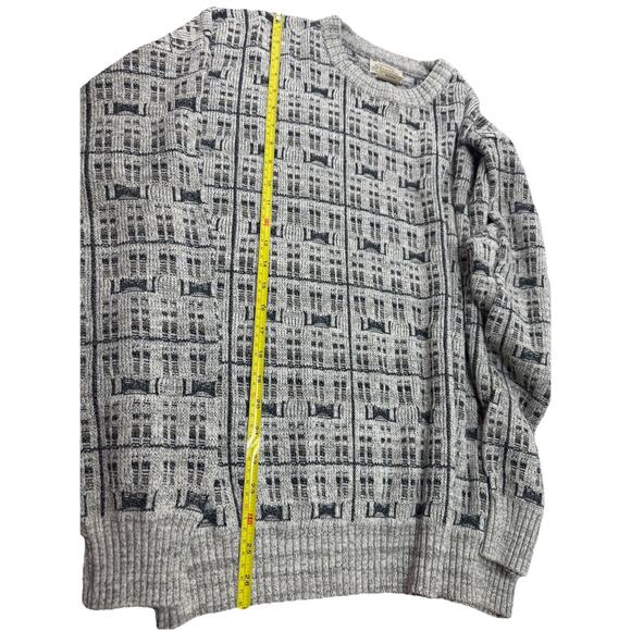 Vintage 90s Coogi Style Mens XL Grandpa Sweater Knit Cosby Dad Crewneck - Picture 7 of 8